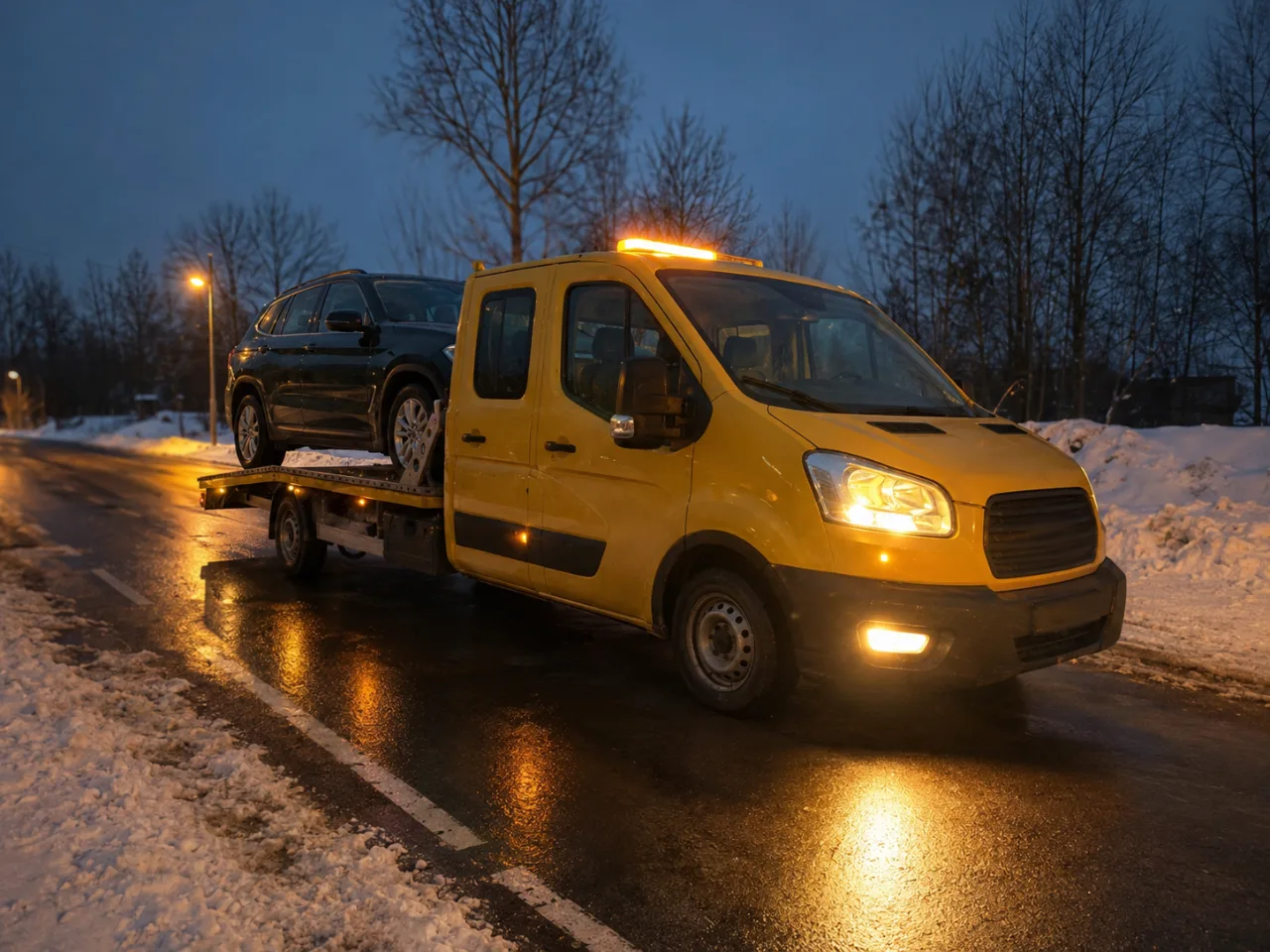 Pomoc drogowa po awarii nocą – rozruch akumulatora w Zamościu